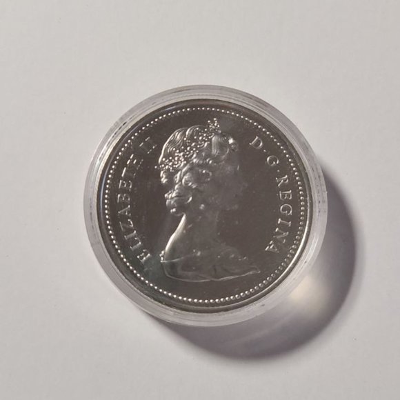 1974 Canada Silver Dollar Coin (Winnipeg 100th) 23.33 Grams .500 In Capsule - Picture 2 of 2
